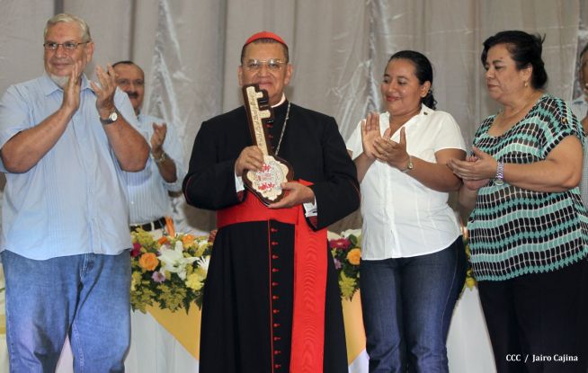 Celebración del Onomástico del Cardenal Miguel en Masaya