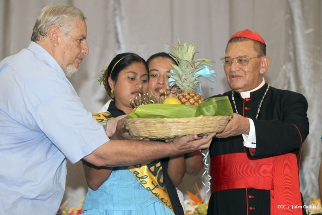 Celebración del Onomástico del Cardenal Miguel en Masaya