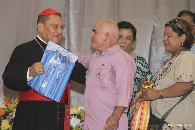 Celebración del Onomástico del Cardenal Miguel en Masaya