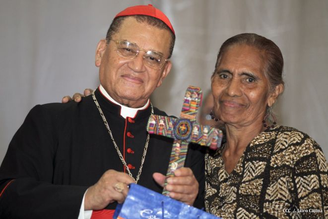 Celebración del Onomástico del Cardenal Miguel en Masaya