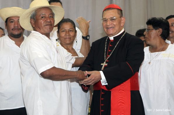 Celebración del Onomástico del Cardenal Miguel en Masaya