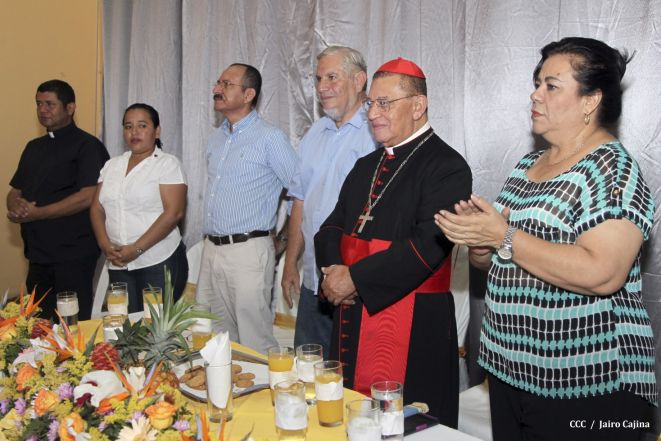 Celebración del Onomástico del Cardenal Miguel en Masaya