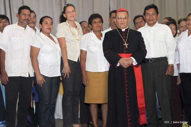 Celebración del Onomástico del Cardenal Miguel en Masaya