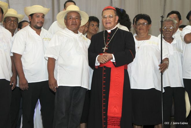 Celebración del Onomástico del Cardenal Miguel en Masaya