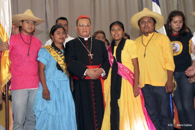 Celebración del Onomástico del Cardenal Miguel en Masaya