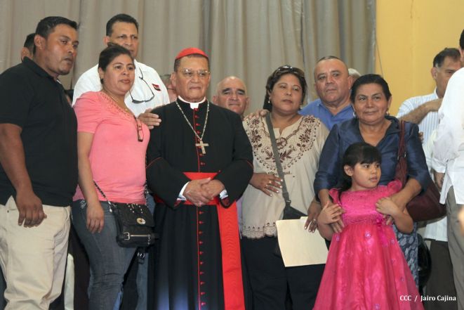Celebración del Onomástico del Cardenal Miguel en Masaya