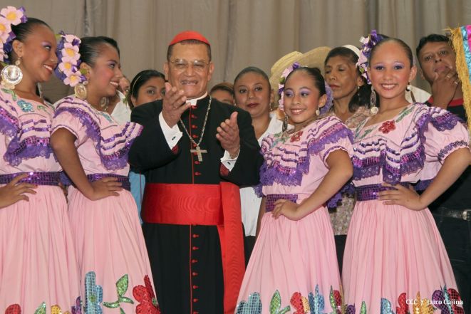 Celebración del Onomástico del Cardenal Miguel en Masaya