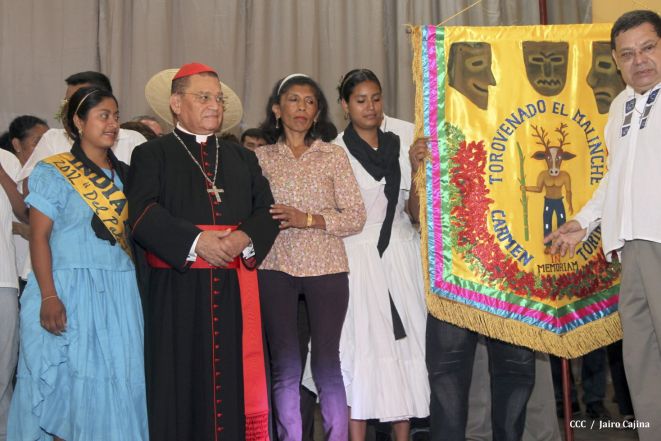 Celebración del Onomástico del Cardenal Miguel en Masaya