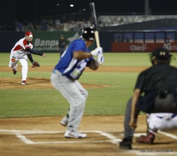 Juego inaugural de la Liga Profesional de Béisbol en nuevo Estado Nacional "Dennis Martínez"