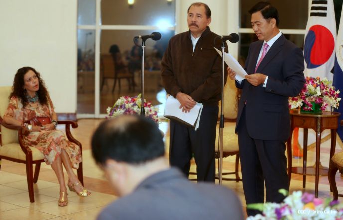 Presidente Daniel recibe Cartas Credenciales de 4 nuevos Embajadores