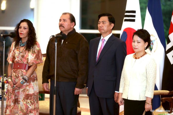 Presidente Daniel recibe Cartas Credenciales de 4 nuevos Embajadores