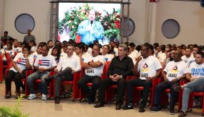 Daniel y Rosario rinden homenaje al Comandante Fidel Castro Ruz