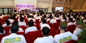 Daniel y Rosario rinden homenaje al Comandante Fidel Castro Ruz