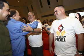 Daniel y Rosario rinden homenaje al Comandante Fidel Castro Ruz