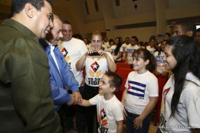 Daniel y Rosario rinden homenaje al Comandante Fidel Castro Ruz