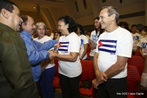 Daniel y Rosario rinden homenaje al Comandante Fidel Castro Ruz