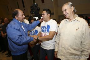 Daniel y Rosario rinden homenaje al Comandante Fidel Castro Ruz