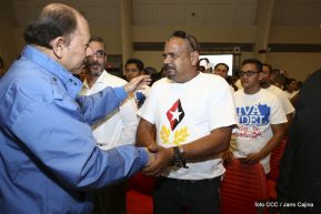 Daniel y Rosario rinden homenaje al Comandante Fidel Castro Ruz