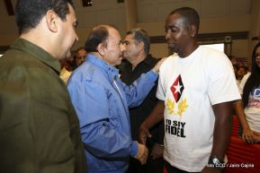 Daniel y Rosario rinden homenaje al Comandante Fidel Castro Ruz