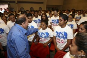 Daniel y Rosario rinden homenaje al Comandante Fidel Castro Ruz