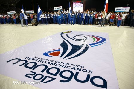 Acto de inauguración de los XI Juegos Centroamericanos