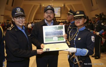 Acto de la Vigésima Promoción de Damas y Caballeros Cadetes de la Academia de Policía "Walter Mendoza Martínez"