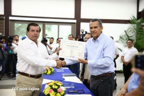 CSE juramenta a autoridades locales electas en Managua, León, Chinandega y IV Región