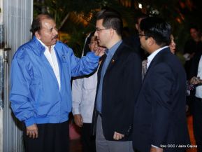 Encuentro del Presidente Daniel y Vicepresidenta Rosario con el Canciller de Venezuela