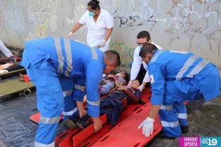 Simulacro de Terremoto en Barrio Cristo del Rosario