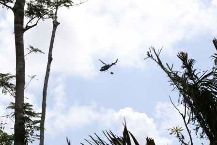 EN FOTOS: Ejército de Nicaragua trabaja para sofocar incendio en Indio Maíz