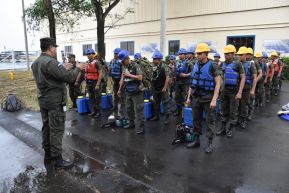 EN FOTOS: Ejército de Nicaragua trabaja para sofocar incendio en Indio Maíz