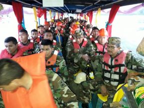 EN FOTOS: Ejército de Nicaragua trabaja para sofocar incendio en Indio Maíz