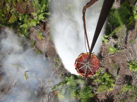 EN FOTOS: Ejército de Nicaragua trabaja para sofocar incendio en Indio Maíz