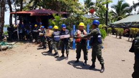 EN FOTOS: Ejército de Nicaragua trabaja para sofocar incendio en Indio Maíz