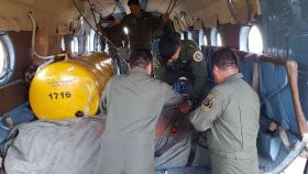 EN FOTOS: Ejército de Nicaragua trabaja para sofocar incendio en Indio Maíz