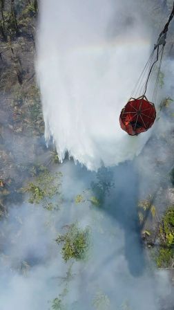 EN FOTOS: Ejército de Nicaragua trabaja para sofocar incendio en Indio Maíz