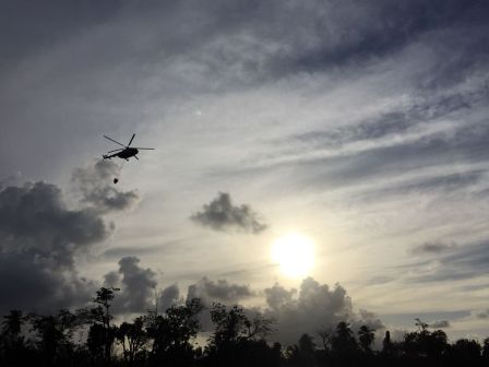 EN FOTOS: Ejército de Nicaragua trabaja para sofocar incendio en Indio Maíz