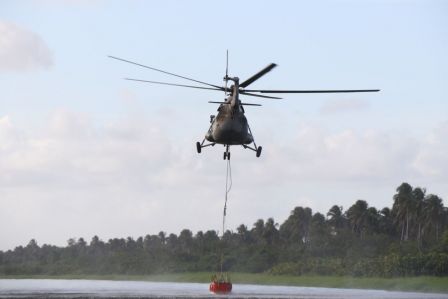 EN FOTOS: Ejército de Nicaragua trabaja para sofocar incendio en Indio Maíz