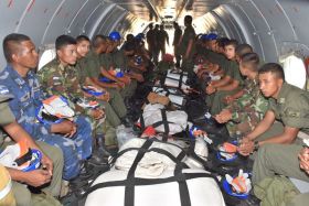 EN FOTOS: Ejército de Nicaragua trabaja para sofocar incendio en Indio Maíz