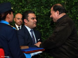 Comandante Daniel preside acto 34 Aniversario del Ministerio de Gobernación