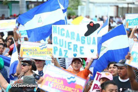 Miles piden por la Paz y el Diálogo en Nicaragua