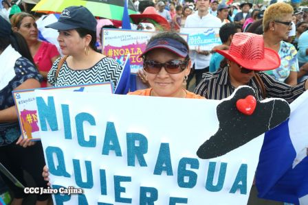 Miles piden por la Paz y el Diálogo en Nicaragua