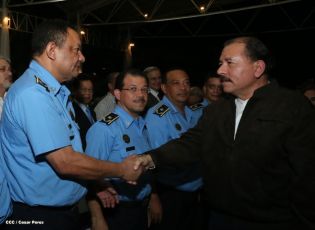 Comandante Daniel preside acto 34 Aniversario del Ministerio de Gobernación