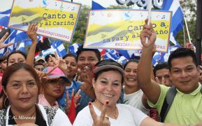 Así se vivió en Nicaragua el Canto por la Paz y el Cariño
