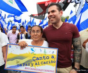 Así se vivió en Nicaragua el Canto por la Paz y el Cariño