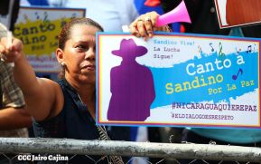 Canto a Sandino por la Paz en el 123 Aniversario del Nacimiento del General de Hombres Libres