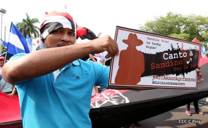 Canto a Sandino por la Paz en el 123 Aniversario del Nacimiento del General de Hombres Libres