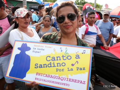 Canto a Sandino por la Paz en el 123 Aniversario del Nacimiento del General de Hombres Libres