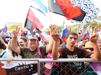 Canto a Sandino por la Paz en el 123 Aniversario del Nacimiento del General de Hombres Libres