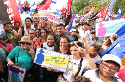 Canto a Sandino por la Paz en el 123 Aniversario del Nacimiento del General de Hombres Libres